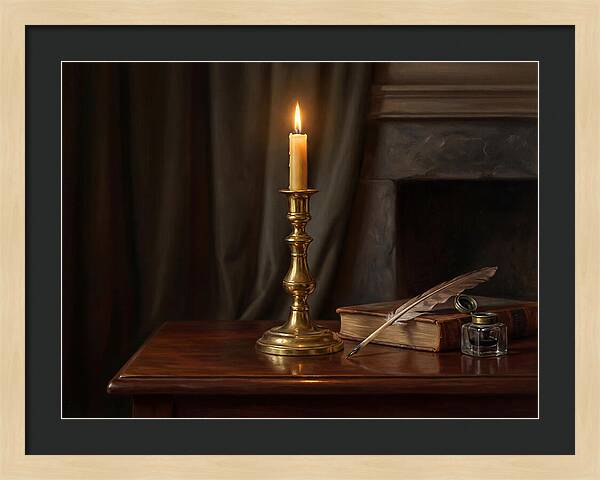 Candlestick On A Table