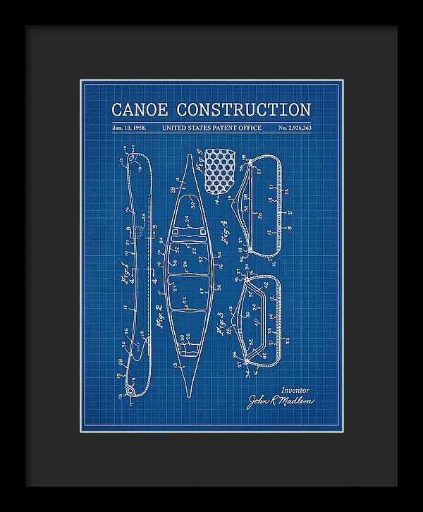 Canoe Blueprint Patent Us2926363a