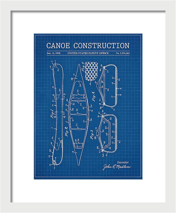 Canoe Blueprint Patent Us2926363a