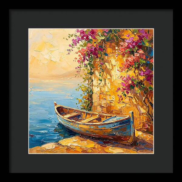 Canoe By The Mediterranean Shore