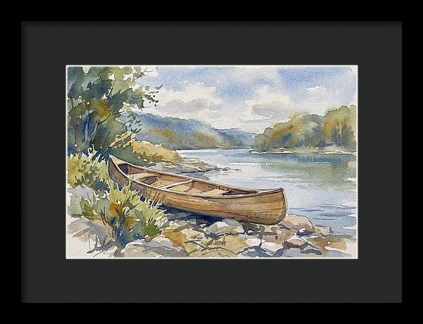 Canoe By The Waters Edge