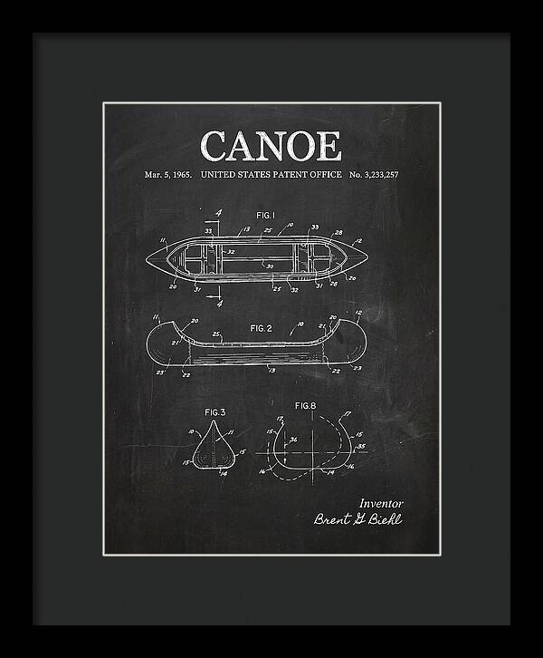 Canoe Chalkboard Patent Us3233257a