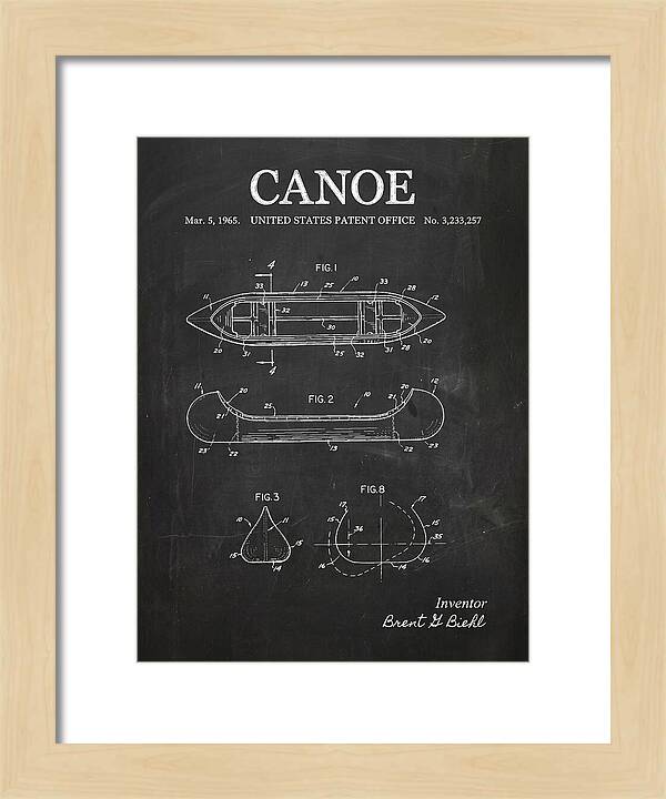 Canoe Chalkboard Patent Us3233257a