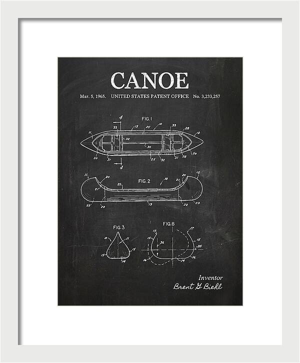 Canoe Chalkboard Patent Us3233257a