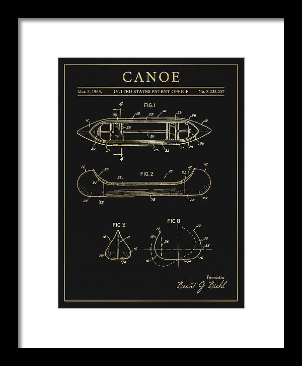 Canoe Gold Patent Us3233257a