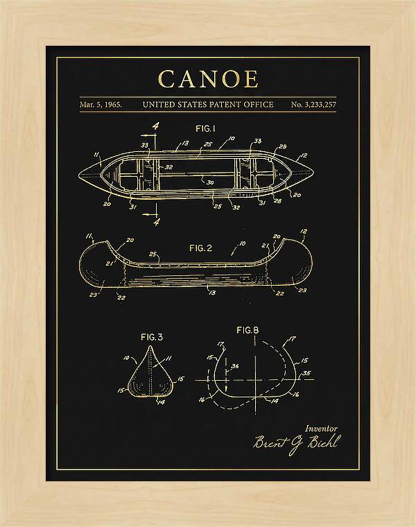 Canoe Gold Patent Us3233257a