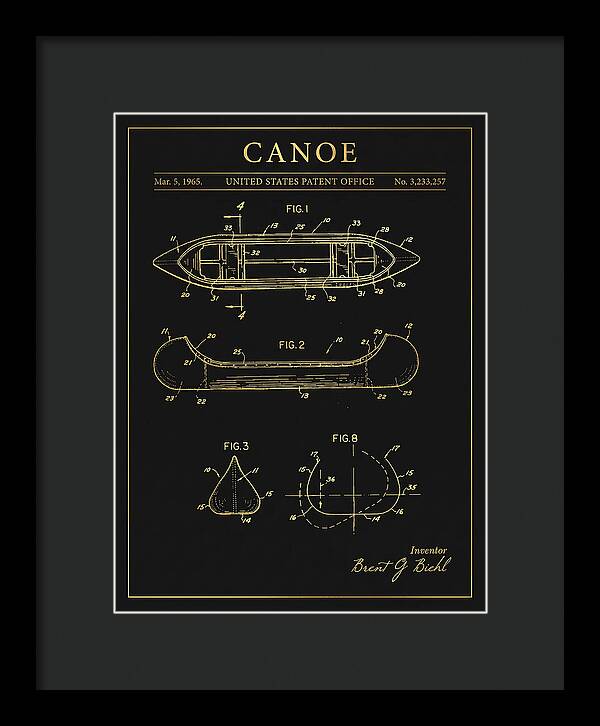 Canoe Gold Patent Us3233257a