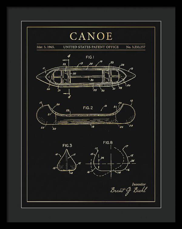 Canoe Gold Patent Us3233257a