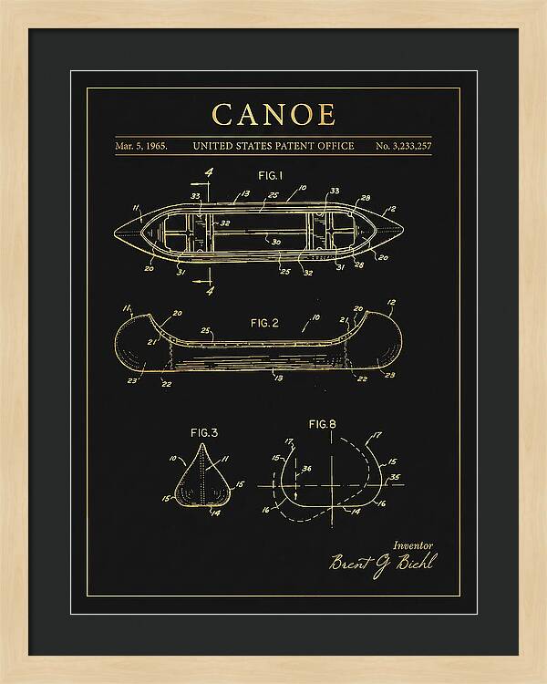 Canoe Gold Patent Us3233257a