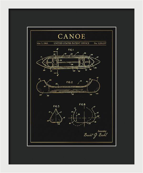 Canoe Gold Patent Us3233257a