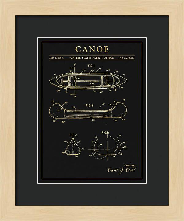 Canoe Gold Patent Us3233257a