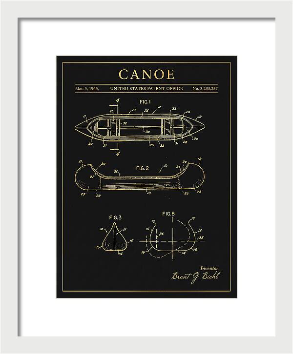 Canoe Gold Patent Us3233257a