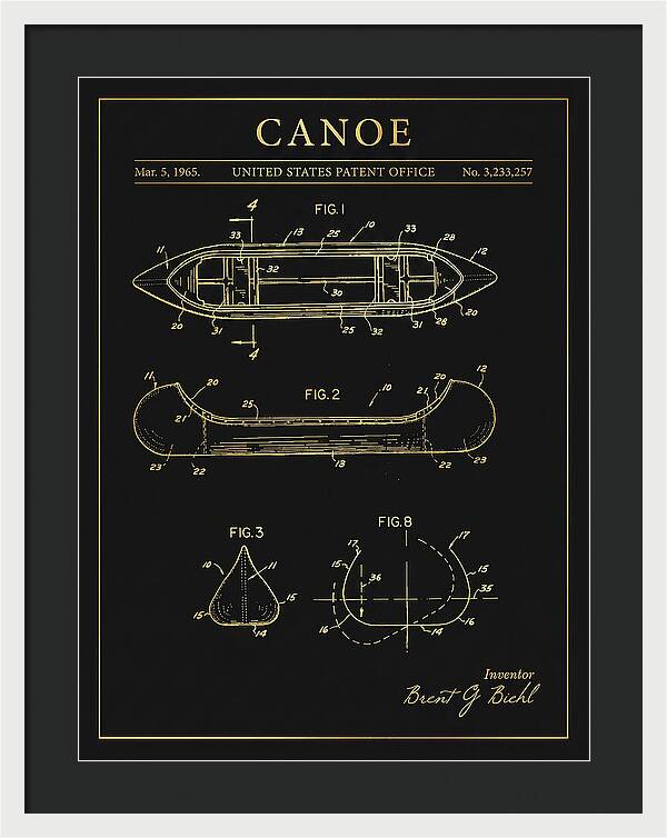 Canoe Gold Patent Us3233257a