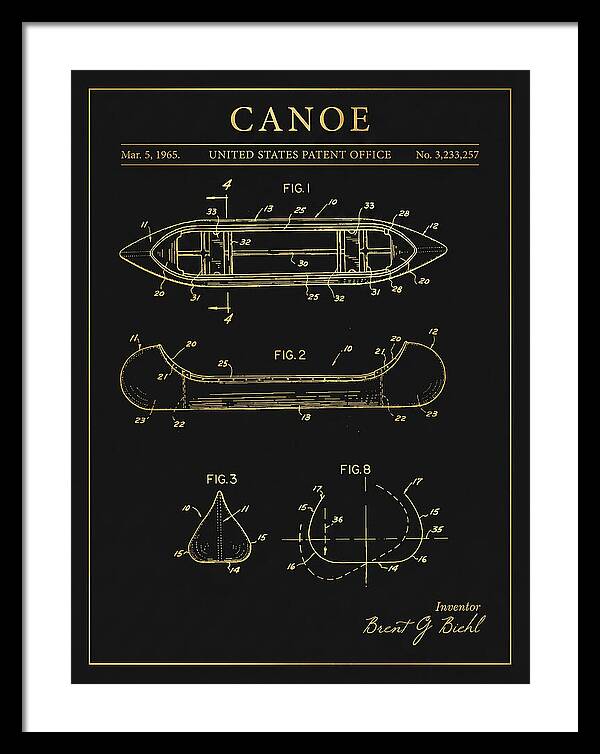 Canoe Gold Patent Us3233257a