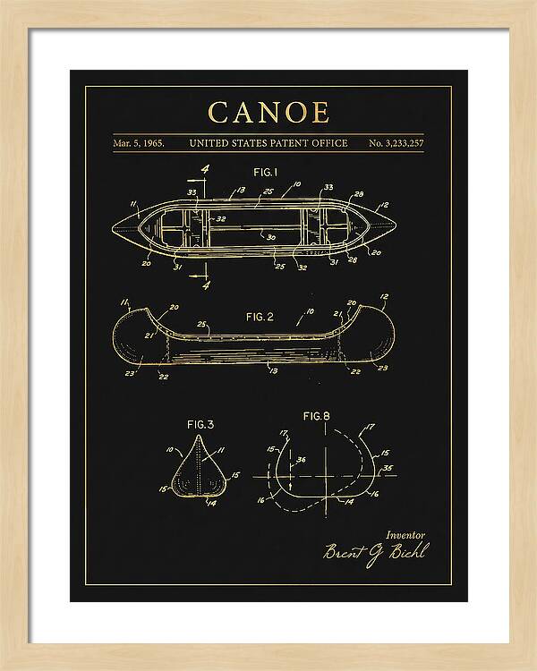 Canoe Gold Patent Us3233257a