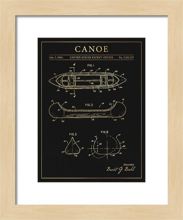 Canoe Gold Patent Us3233257a