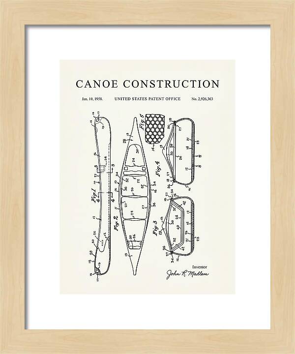 Canoe Minimalist Patent Us2926363a