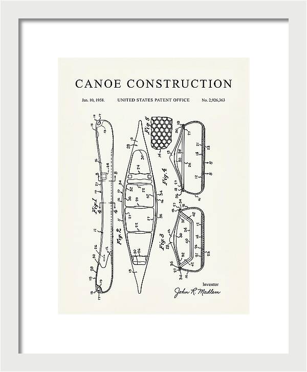Canoe Minimalist Patent Us2926363a