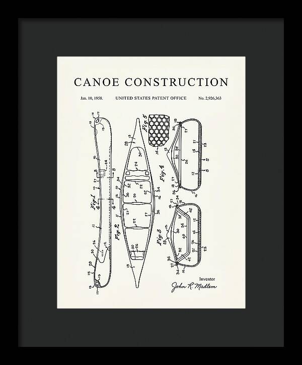 Canoe Minimalist Patent Us2926363a