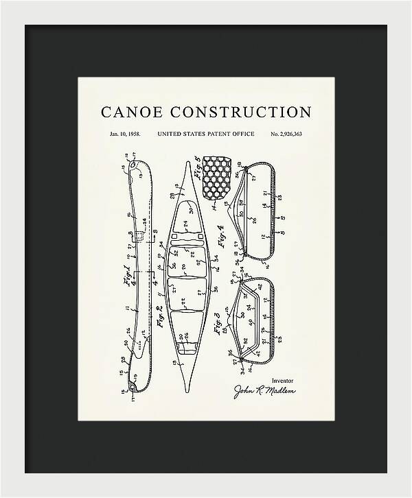 Canoe Minimalist Patent Us2926363a