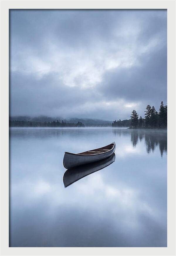 Canoe On A Tranquil Lake