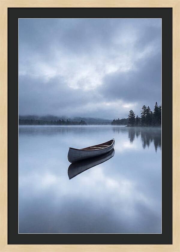 Canoe On A Tranquil Lake