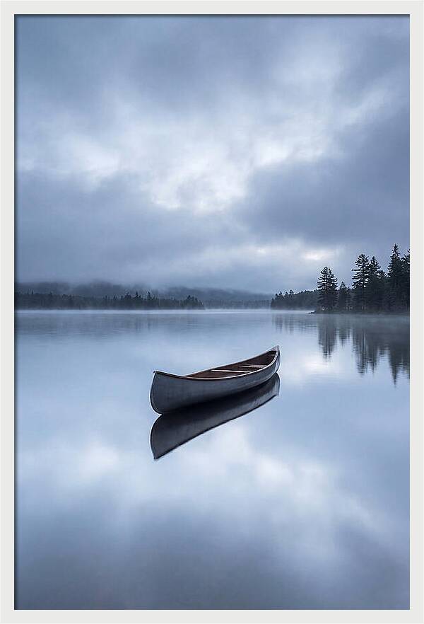 Canoe On A Tranquil Lake