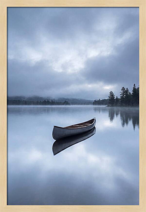 Canoe On A Tranquil Lake