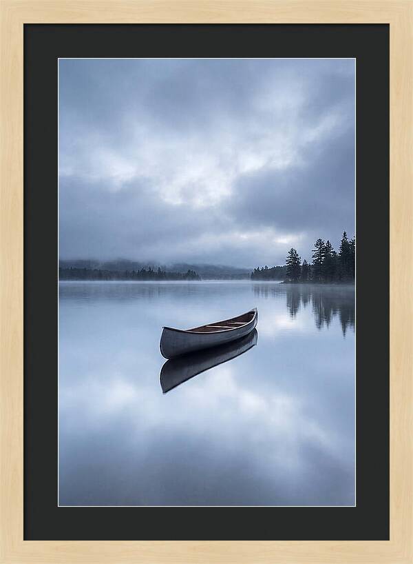 Canoe On A Tranquil Lake