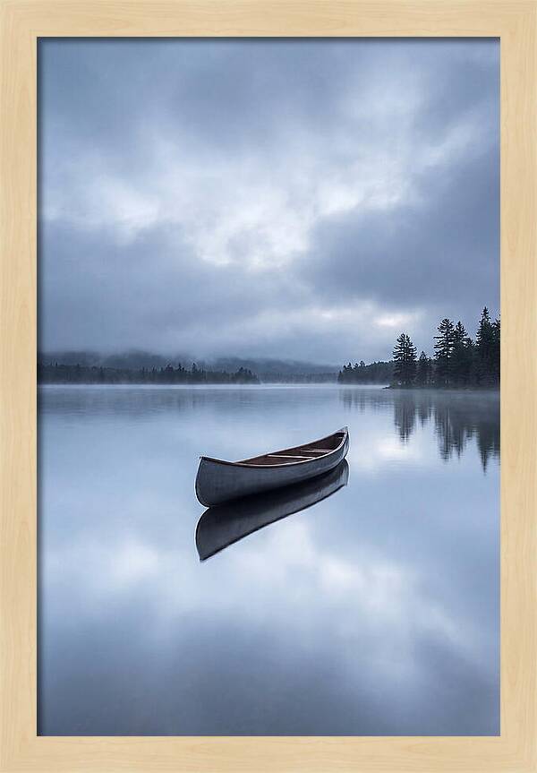 Canoe On A Tranquil Lake