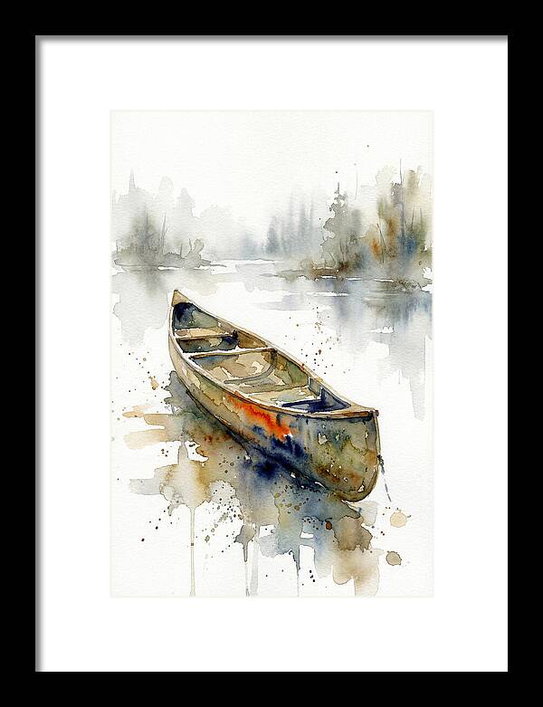 Canoe On Serene Waters