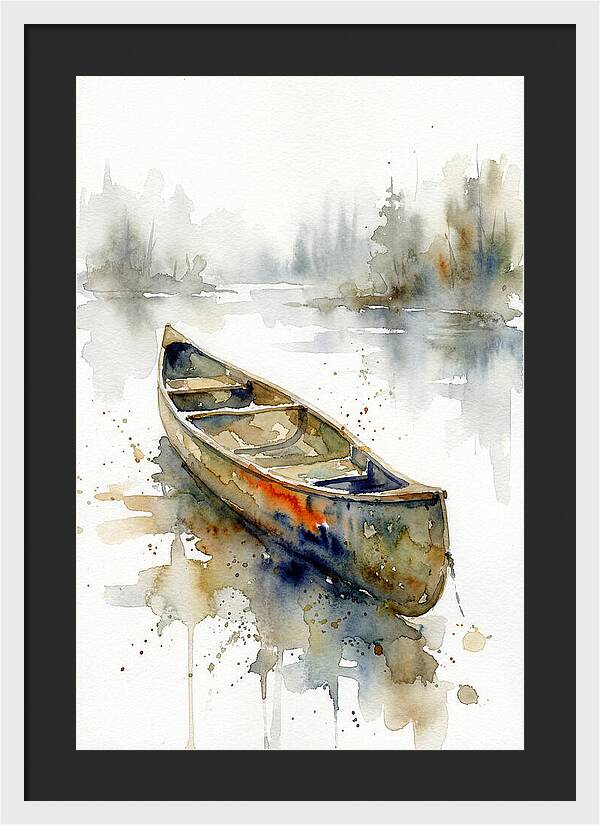 Canoe On Serene Waters
