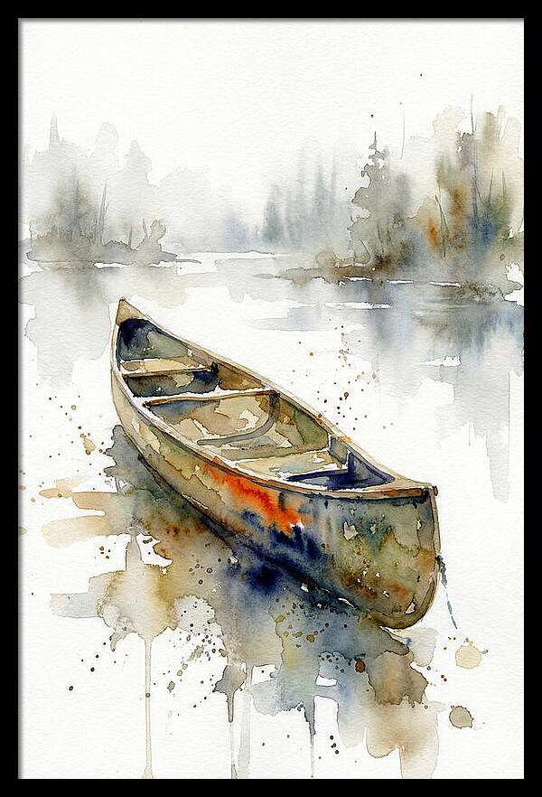 Canoe On Serene Waters
