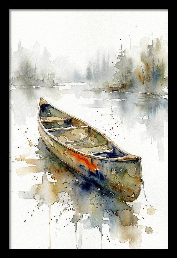Canoe On Serene Waters