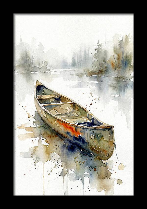 Canoe On Serene Waters