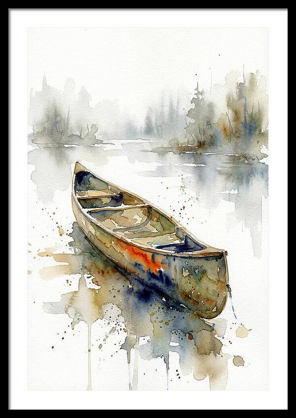 Canoe On Serene Waters