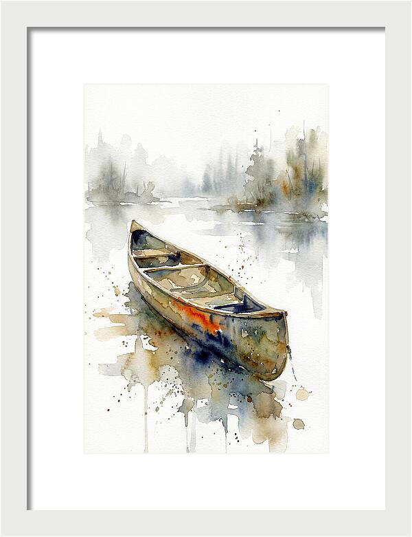 Canoe On Serene Waters