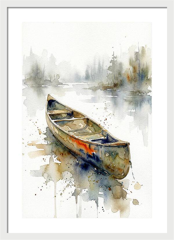 Canoe On Serene Waters