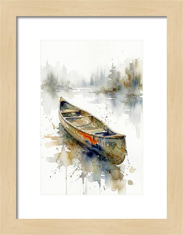 Canoe On Serene Waters