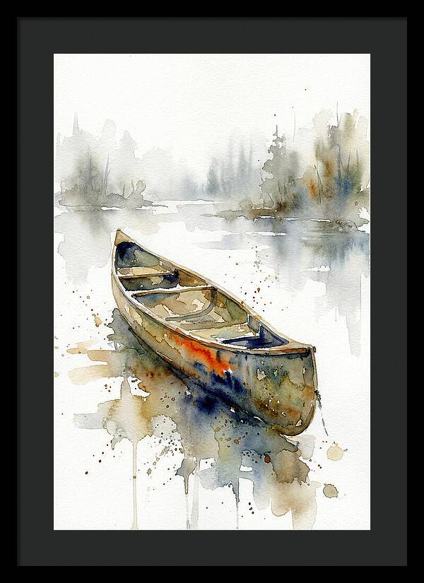 Canoe On Serene Waters