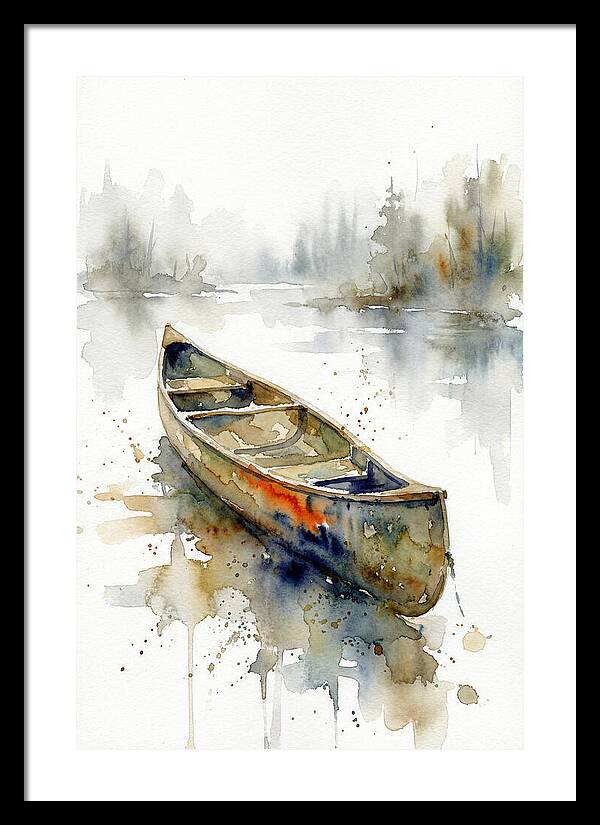 Canoe On Serene Waters