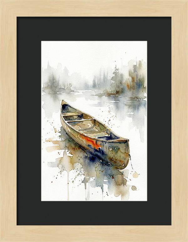 Canoe On Serene Waters