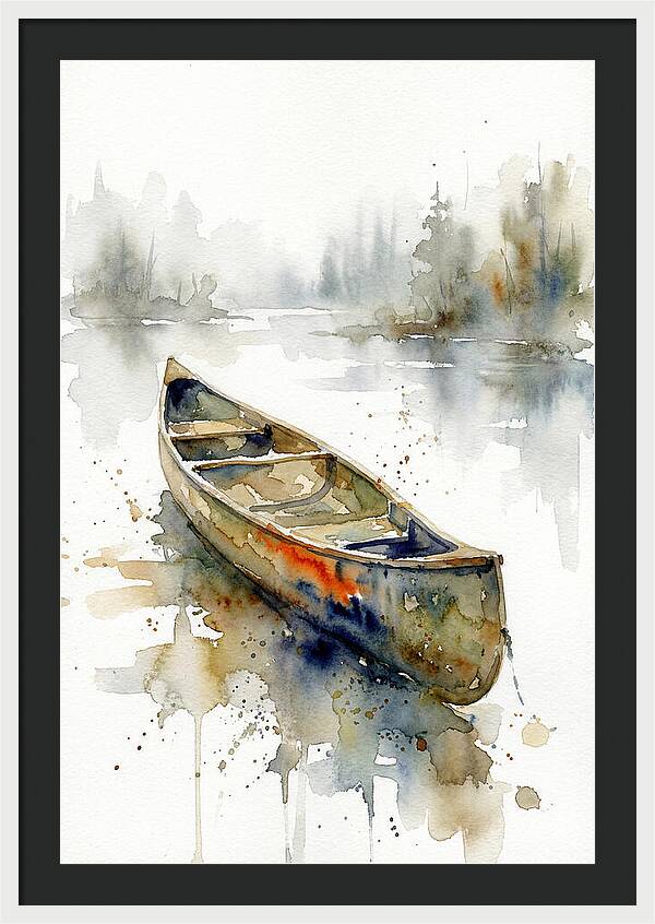 Canoe On Serene Waters