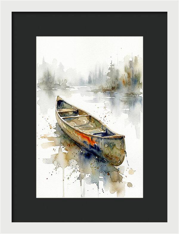 Canoe On Serene Waters