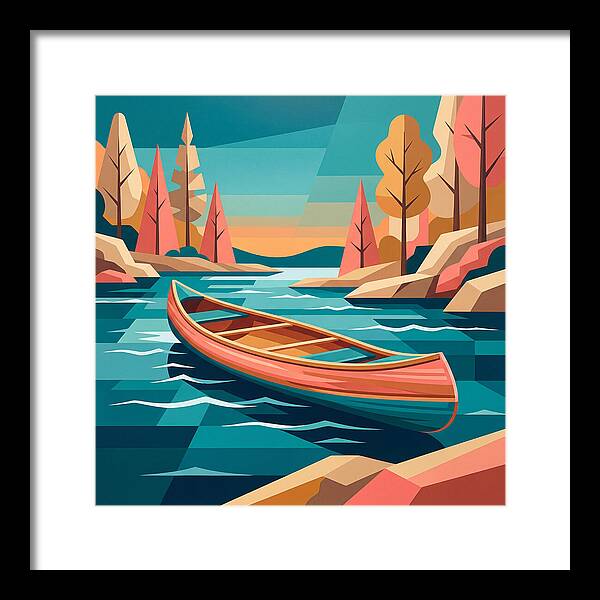 Canoe On Tranquil Waters