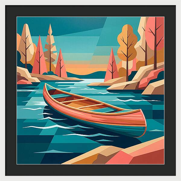 Canoe On Tranquil Waters