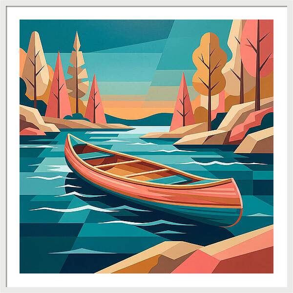 Canoe On Tranquil Waters
