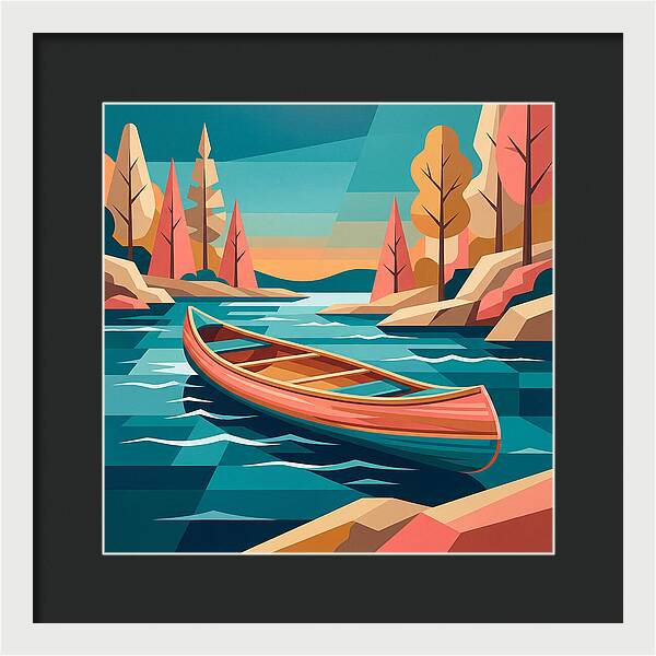 Canoe On Tranquil Waters