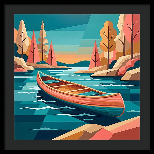 Canoe On Tranquil Waters