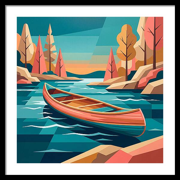 Canoe On Tranquil Waters